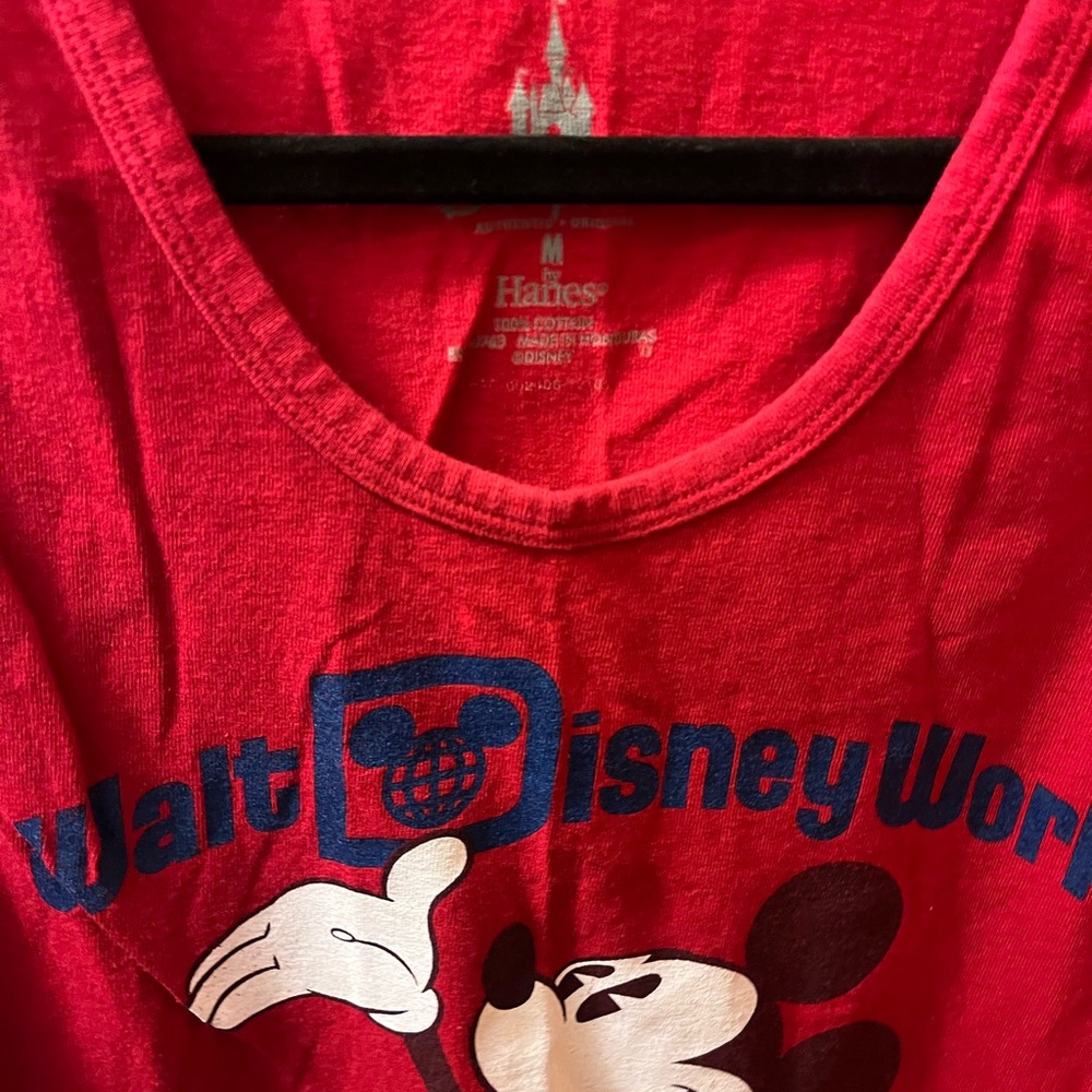 Disney Red Tank Top Vibrant‎ Casual Wear